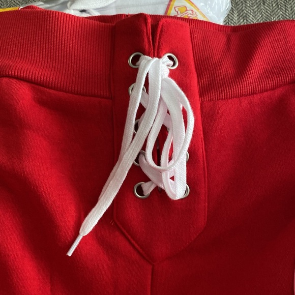 NWT Fleece Athletic Pants, Red, by Love Love Love, XL - Picture 6 of 8